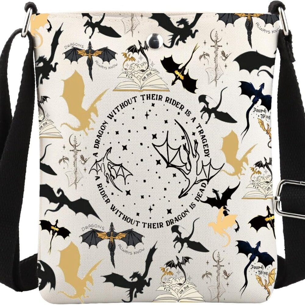 Multi-Functional Fantasy Reader Crossbody Tote - … - image 1